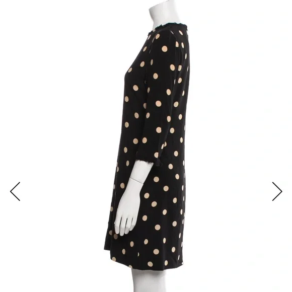 kate spade black polka dot dress, size 4 / small - Picture 2 of 7